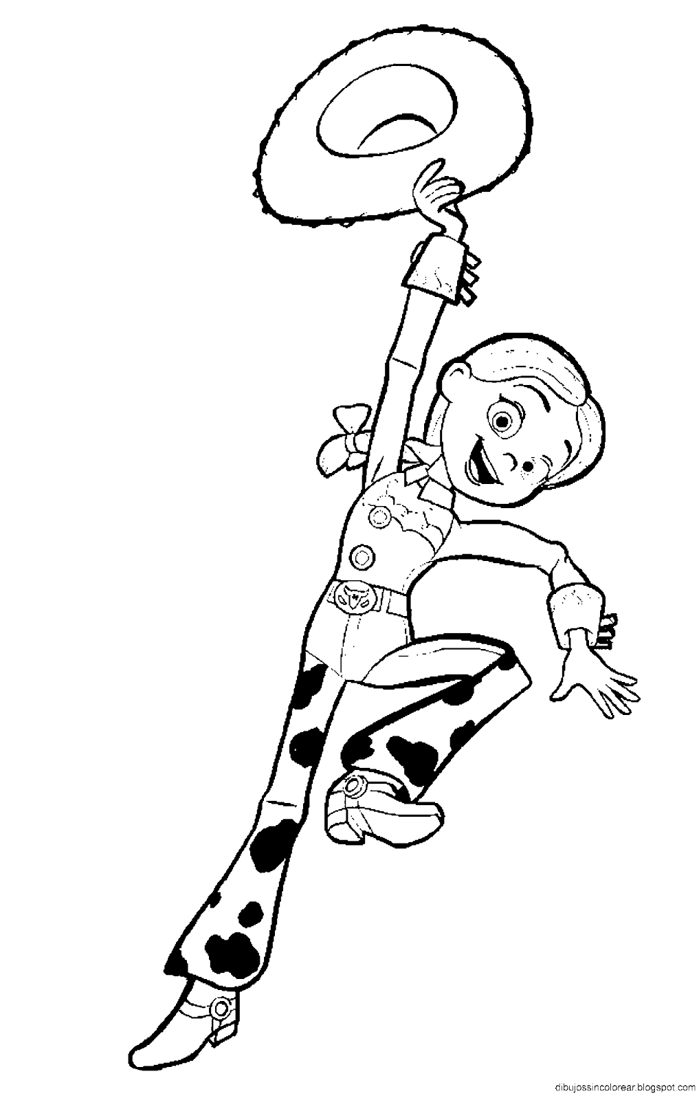 Dibujos Sin Colorear: Dibujos de personajes de Toy Story 4 para colorear