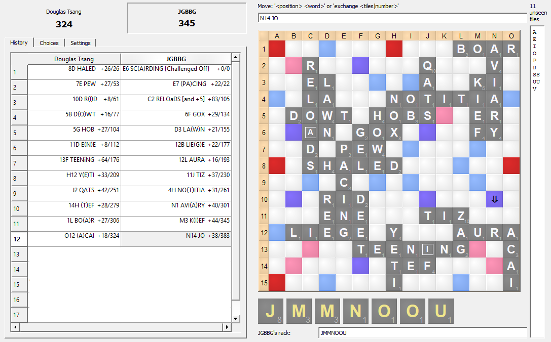 JGBBG Scrabble Reports Singapore Open 2017 Day 1