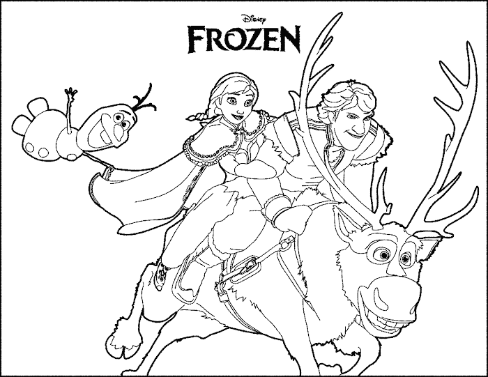 9 Mewarnai Gambar Frozen Animasi Disney - murid 17