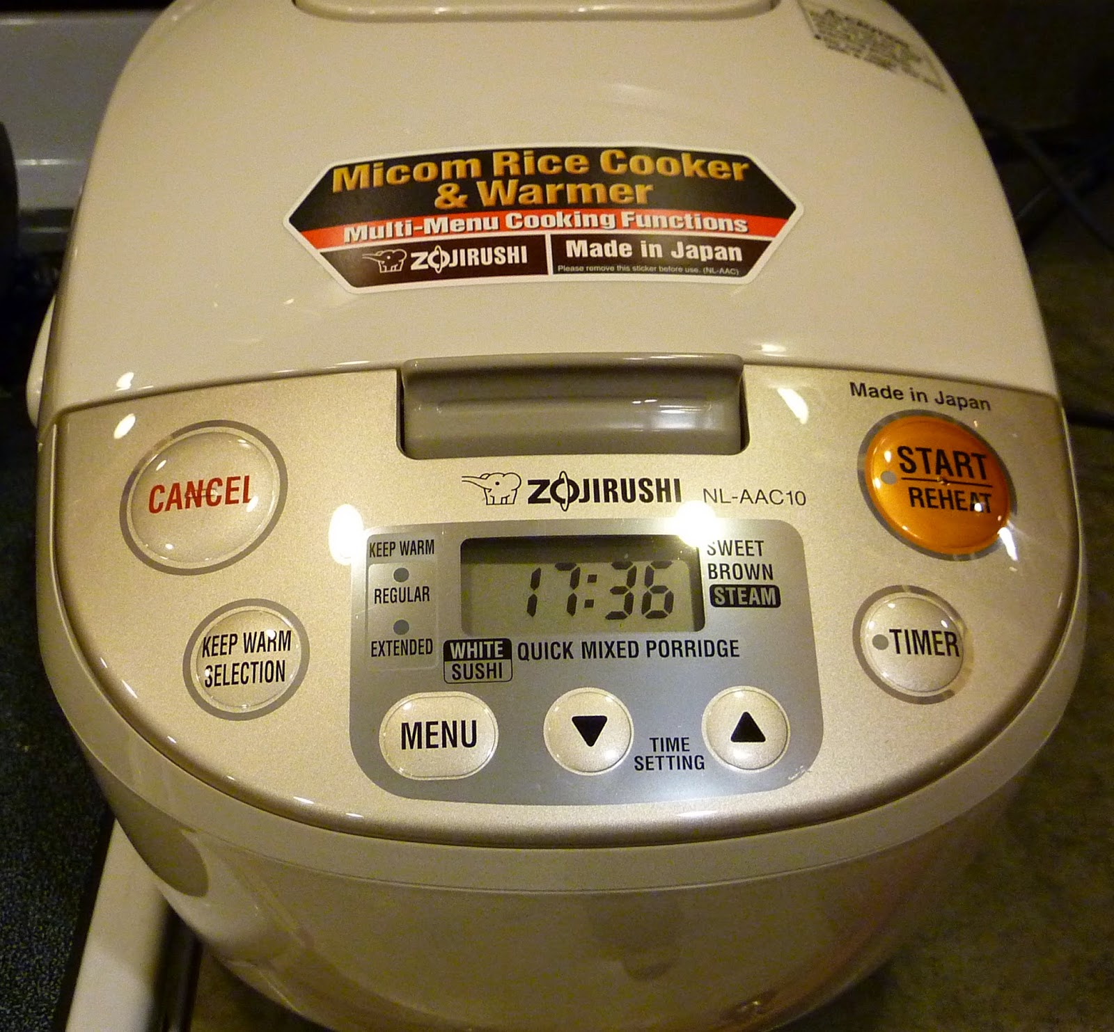 LIFE IS GOOD RICE COOKER ZOJIRUSHI