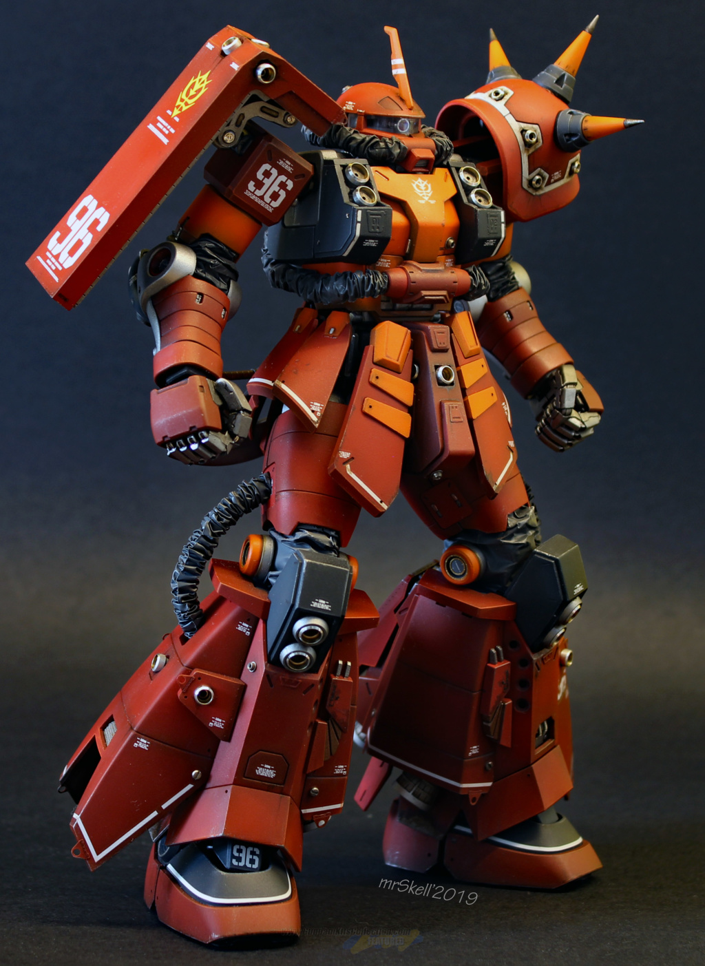 Custom Build MG 1/100 Psycho Zaku MS06R ZAKU II (Reuse „P” Device