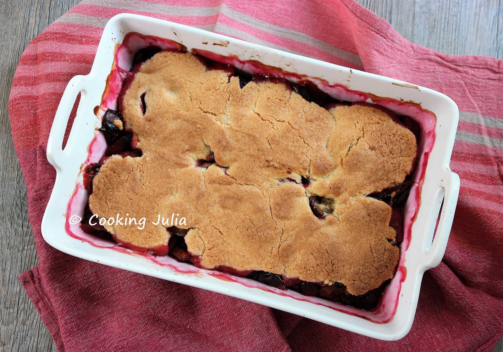 Cooking Julia Cobbler Aux Prunes Plum Cobbler