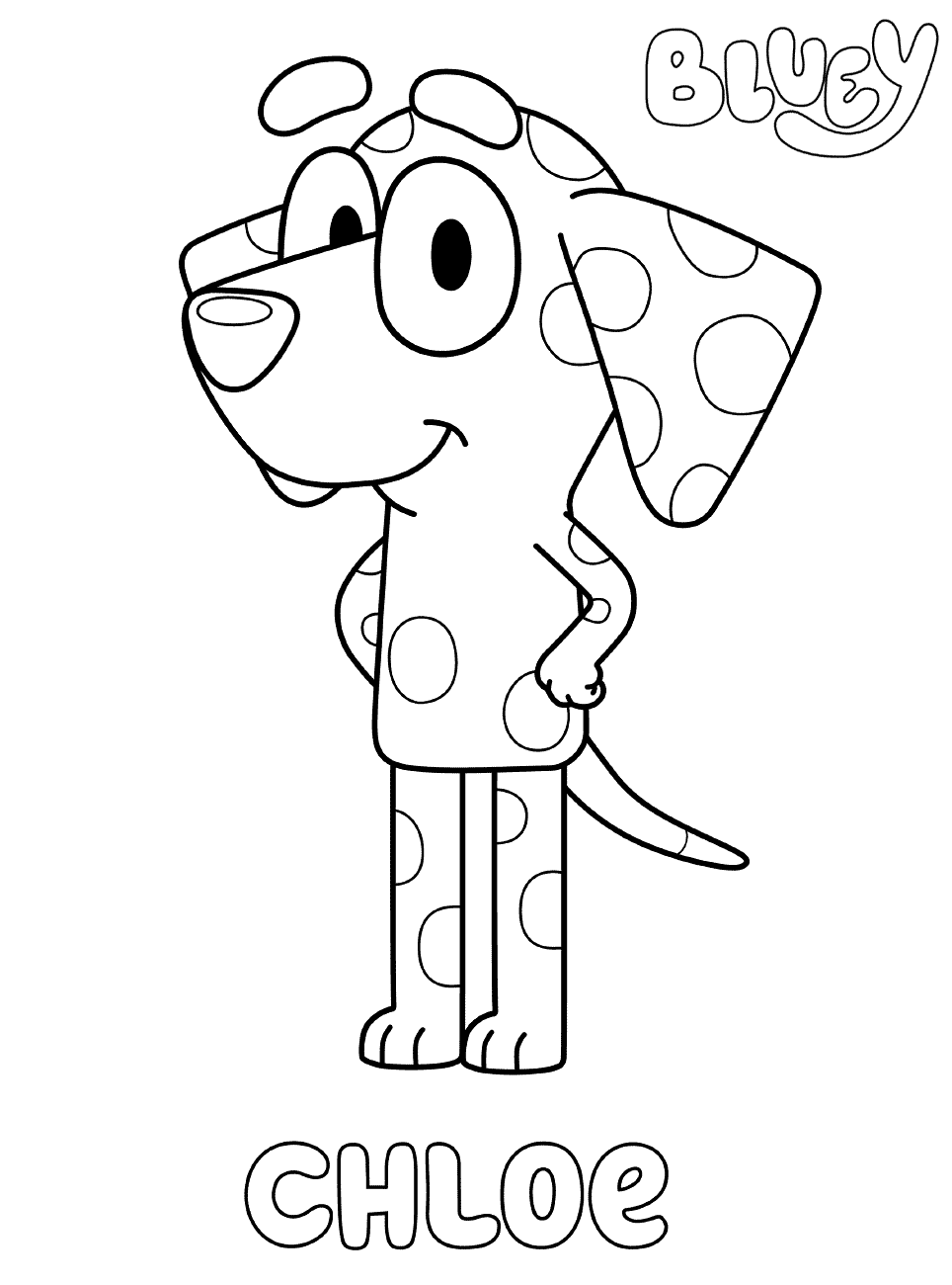 Bluey Mum Coloring Pages