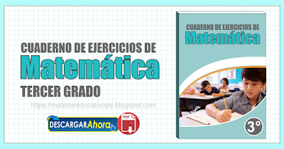 Cuaderno de ejercicios de Matemática tercer grado