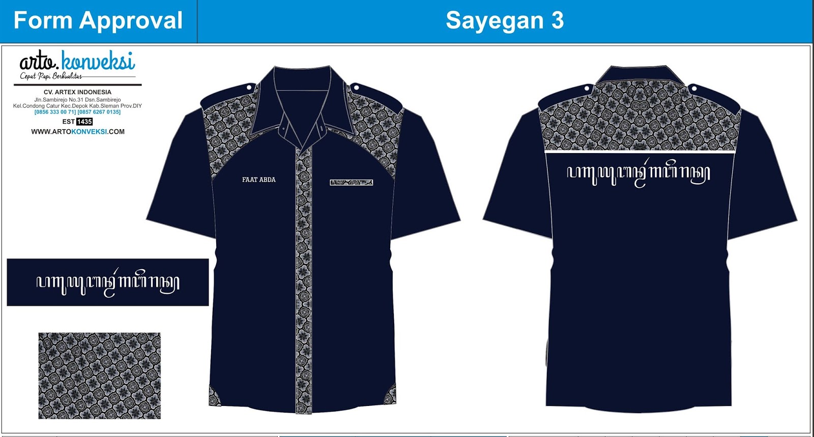 50+ Desain Baju PDH Organisasi 08563330071 Jasa