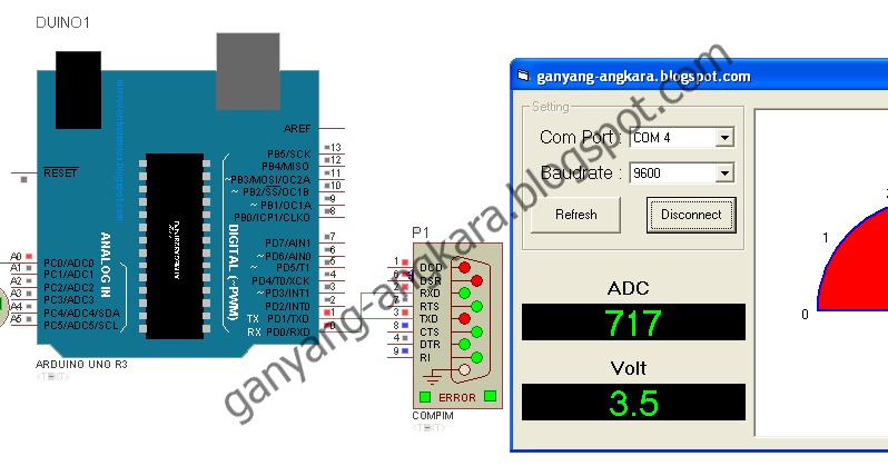 Interface ADC Arduino Menggunakan VB6