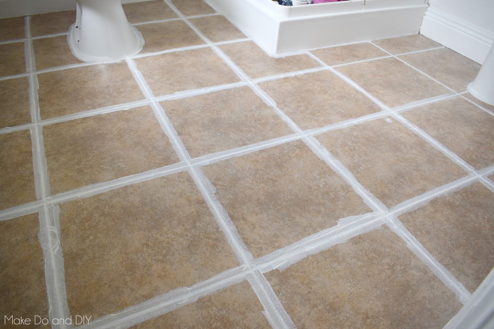 refreshing tile grout Make Do and DIY