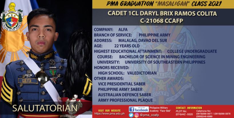 UP-Visayas grad tops PMA Masaligan Class 2021; 4 females among top 10