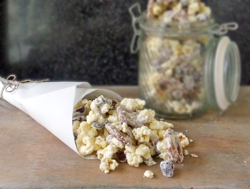 Sweet and Salty Snack Mix | by Life Tastes Good #snackmix #whitechocolate