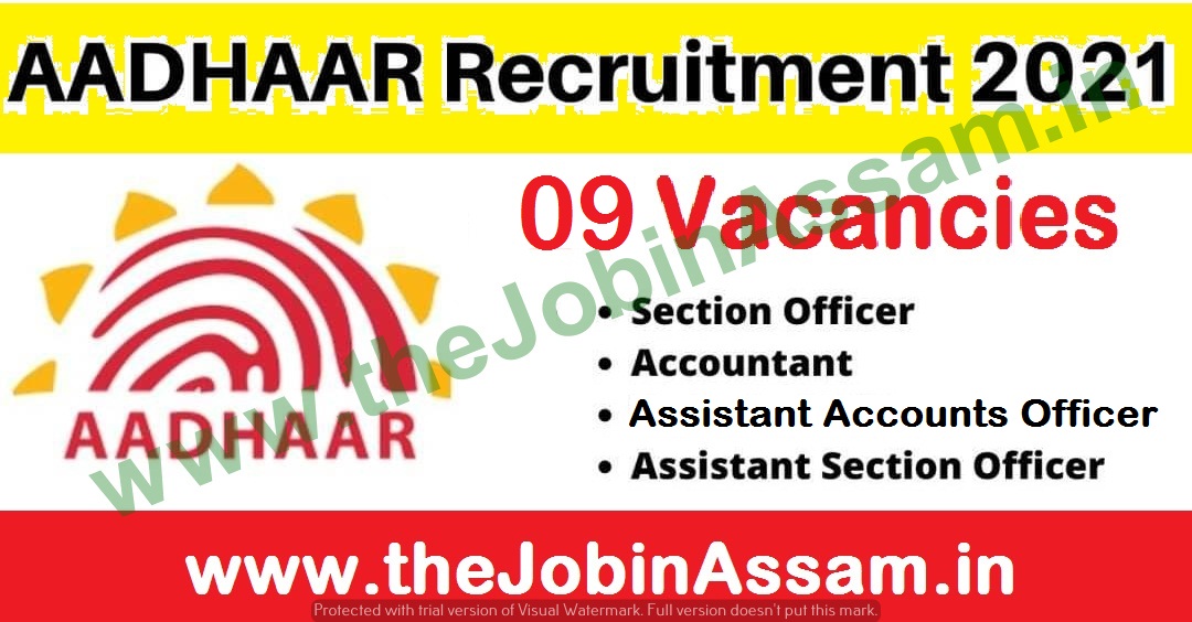 UIDAI Recruitment 2021: