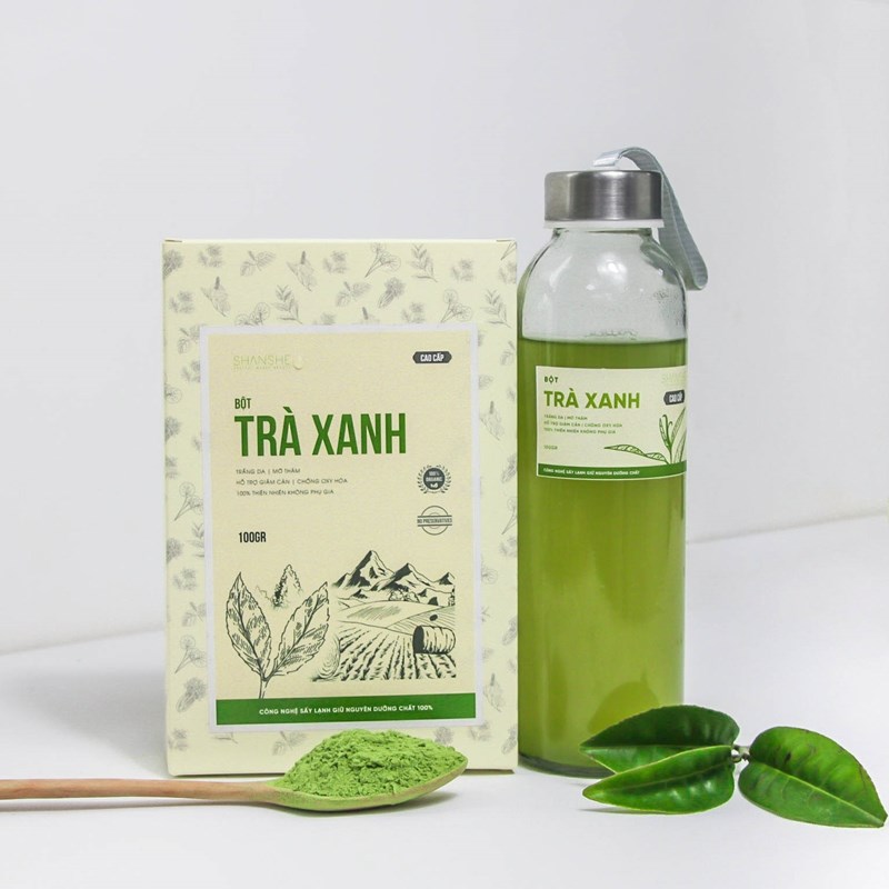 Shanshe Bột trà xanh 100g.