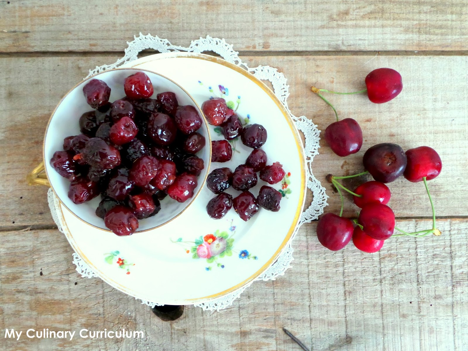 My Culinary Curriculum: Cerises confites maison (Homemade candied cherries)