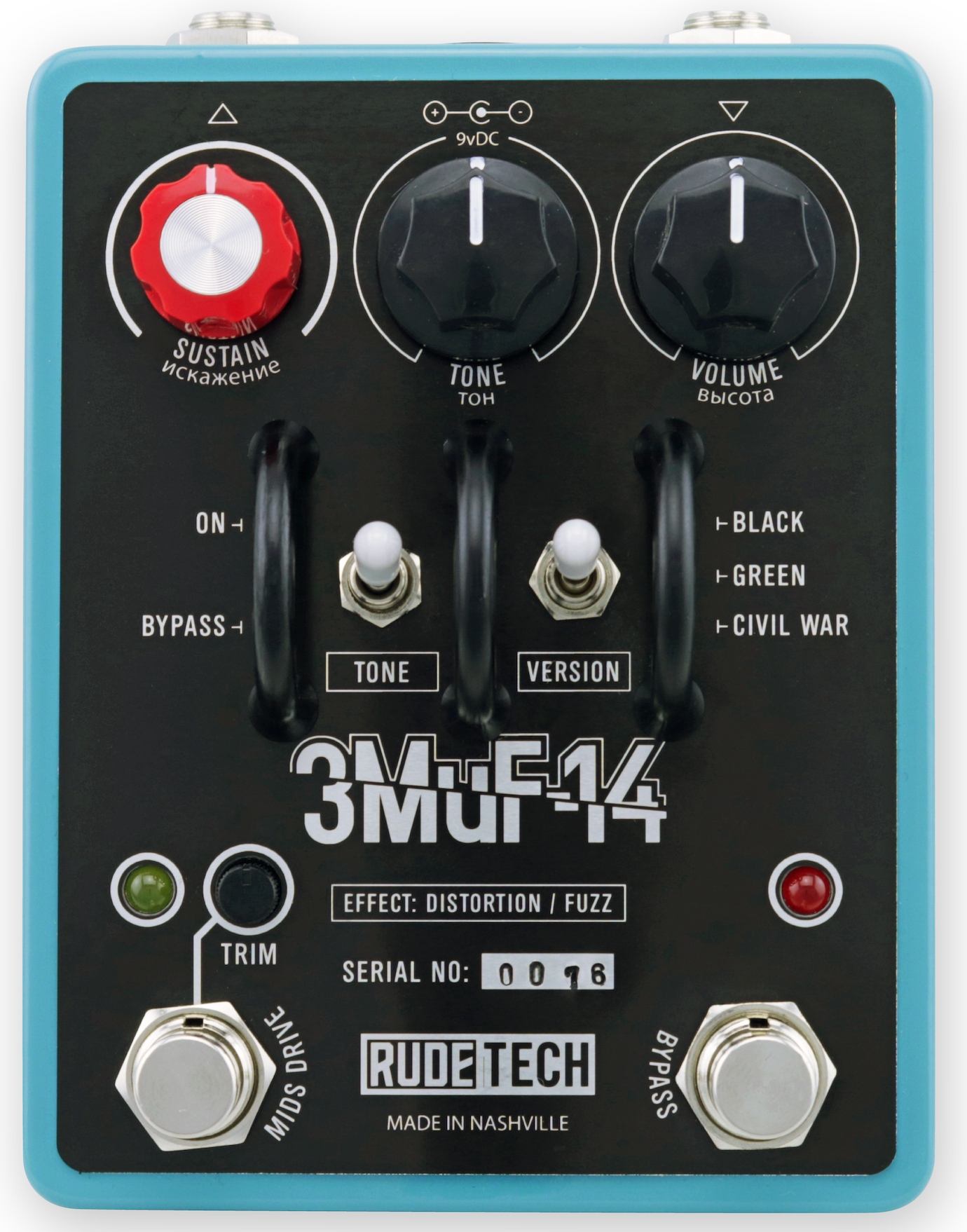 STOMP BOX STEALS: FUZZ- RUDE TECH 3MUF-14 Fuzz/Distortion ...from ...