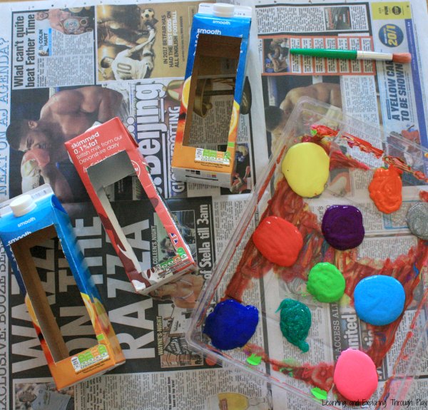 Recycled Carton Bird Feeders - Spring and Summer Activities for Kids