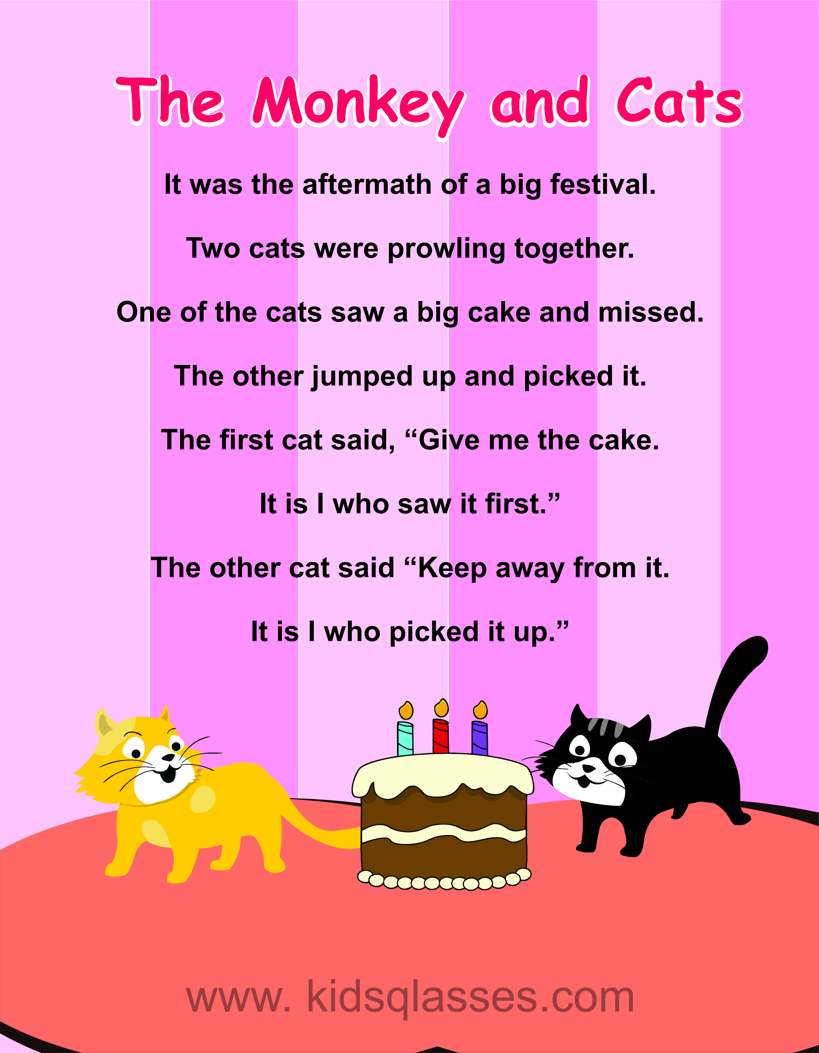The Monkey and Cats Moral Story