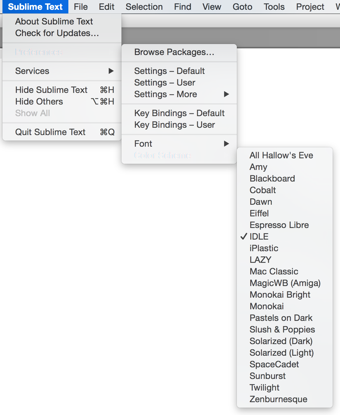 Sublime Text 3 Color Scheme: 서브라임 텍스트 색상 변경하기 - 개발자스럽다