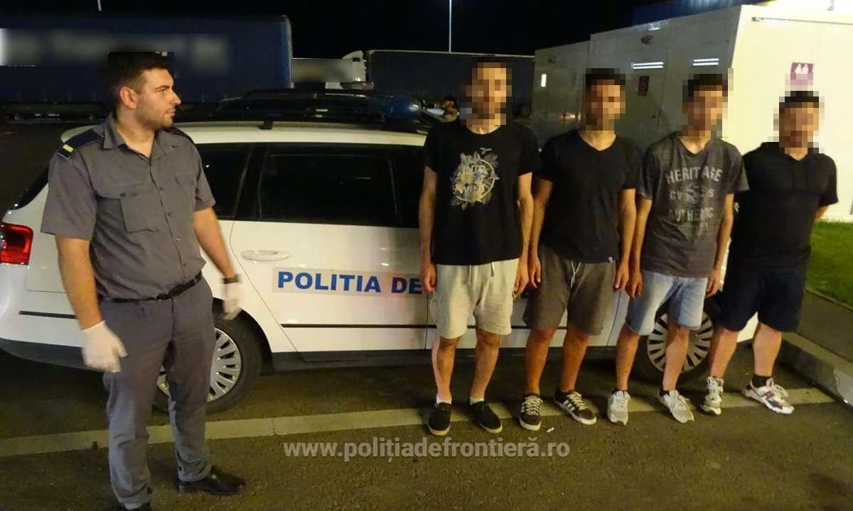 Patru cetățeni turci, ascunși în proximitatea P.T.F. Calafat, opriți din drumul ilegal către Germania