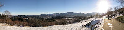 Panorama ze stoków Magurki.