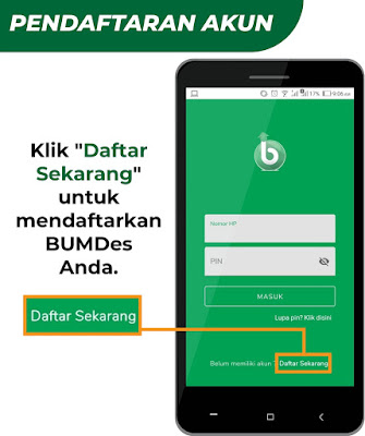 Cara Pendaftaran Akun di Aplikasi BUMDes