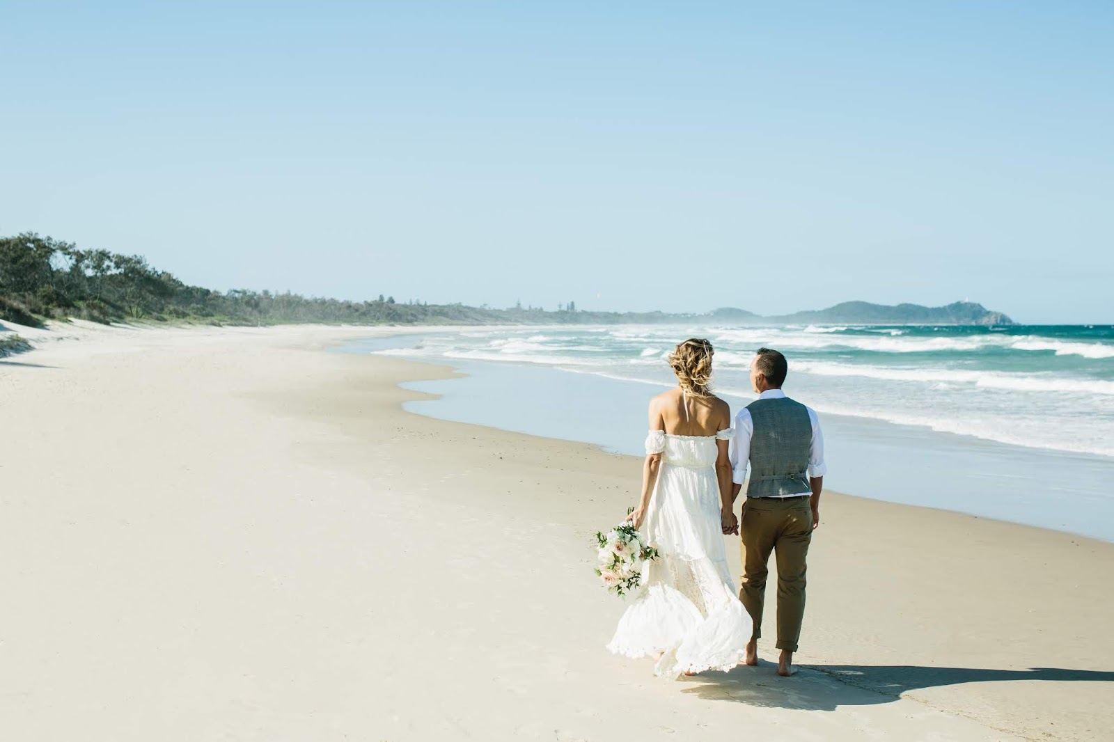 Bohemian Beach Micro Wedding Elopement Byron Bay