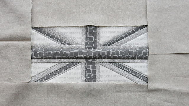 Paper piecing - Union Jack block