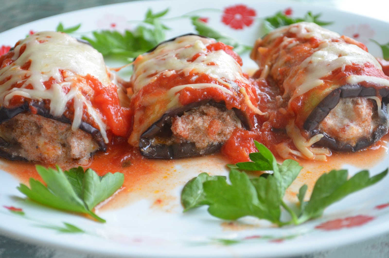 Sheilah's Kitchen: Eggplant Rollatini with Meat
