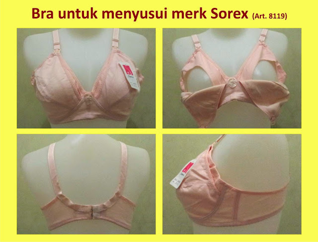 Jual online grosir ecer bra / bh untuk ibu menyusui merk Sorex