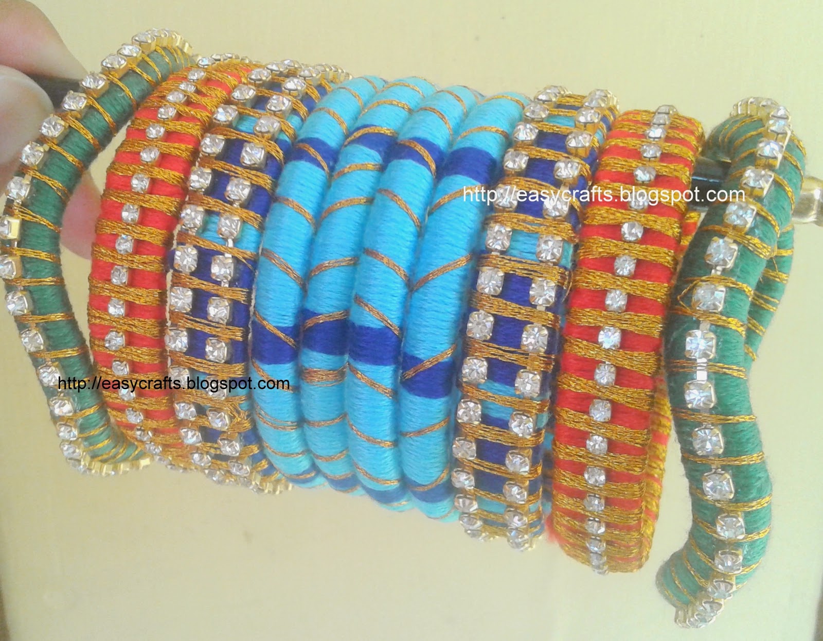Simple thread bangles designs Clearance