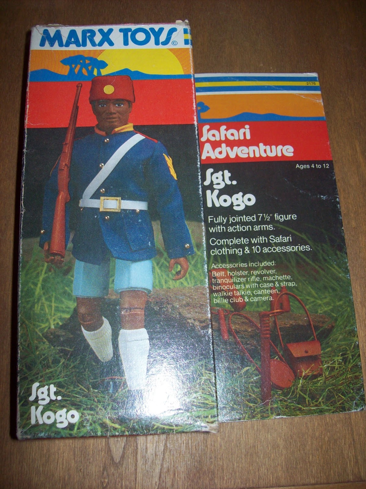 GIOCOLLEZIONIAMO SAFARi ADVENTURE SGT.KOGO MARX TOYS 1975