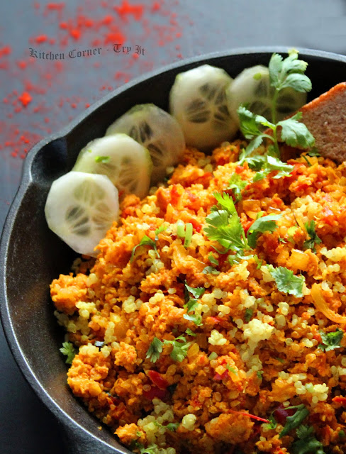 Easy Quinoa Egg Bhurji - Spicy Indian Scrambled Eggs