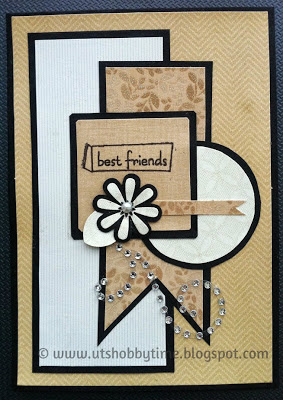 Handmade greeting card for friendship day