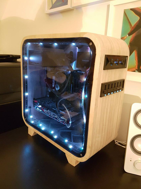  DIY Custom Built Wooden PC - designed and handcrafted by @kibort [Imgur / Reddit]