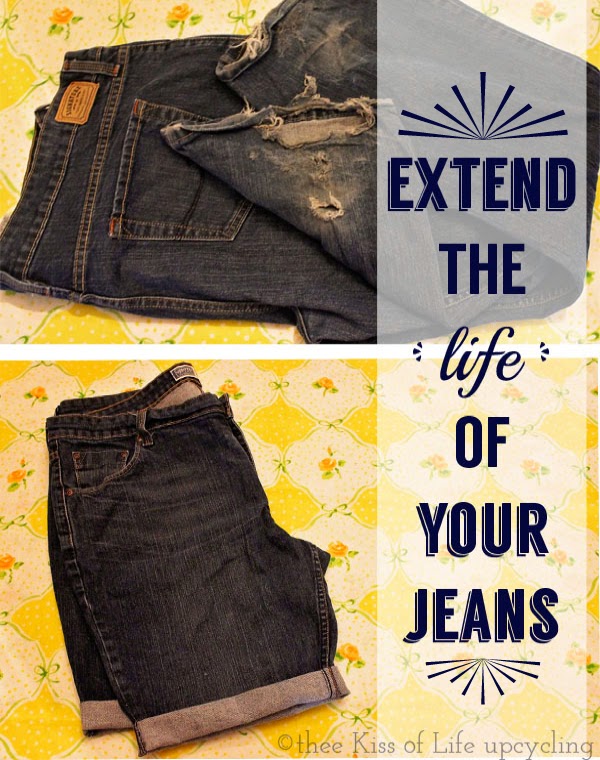 Refashion | Extend the Life of your Jeans! DIY Pants into Capris or ...