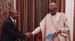 2 President Buhari holds closed door meeting with CBN governor, Godwin Emefiele