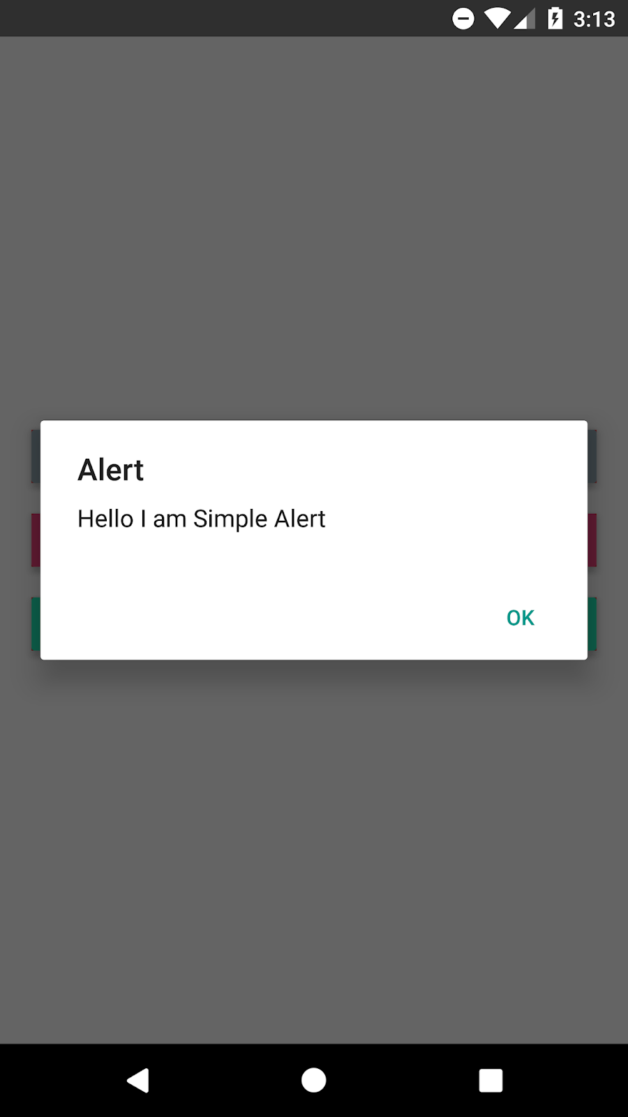 How to show an alert in react native skptricks