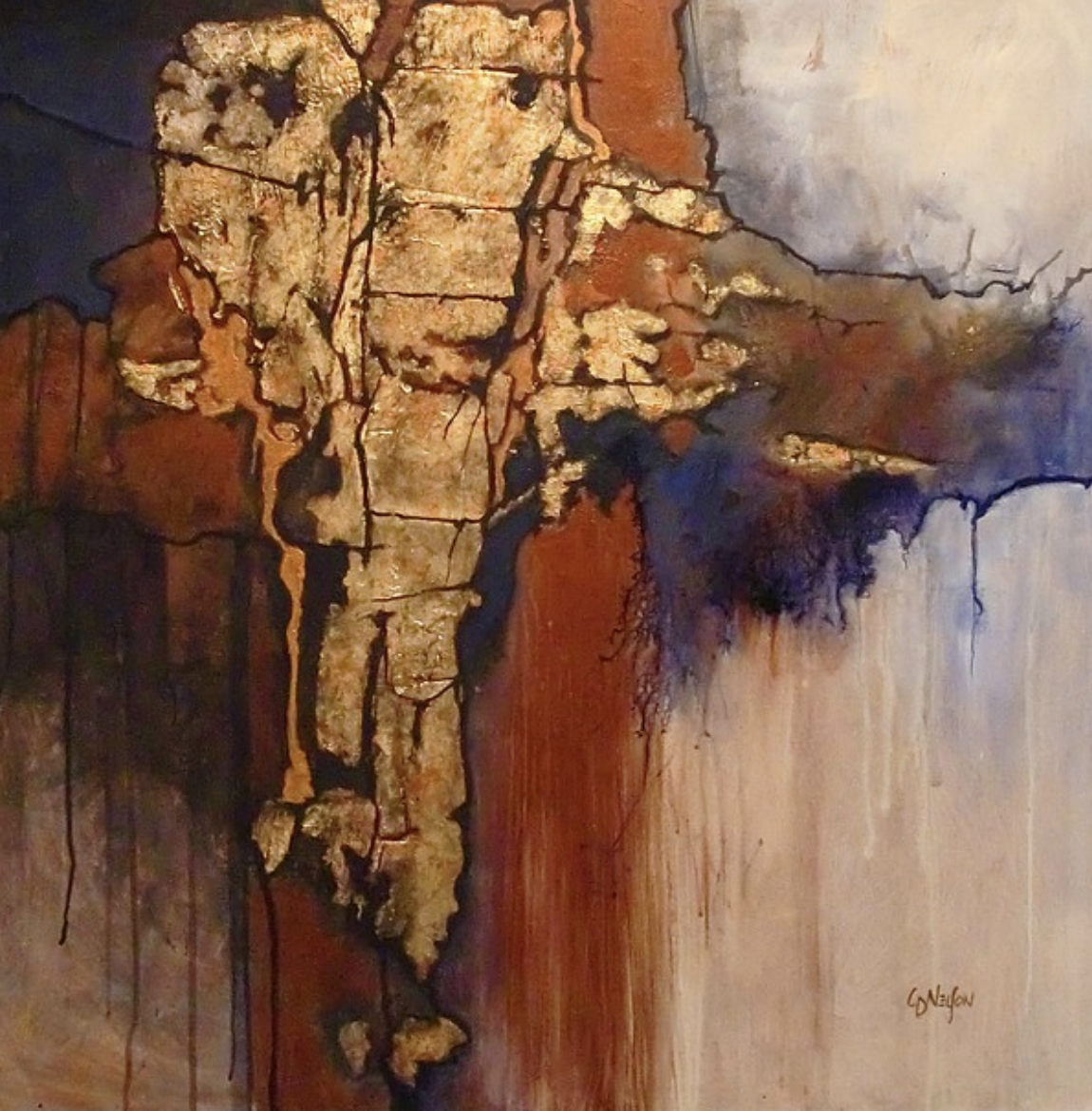 CAROL NELSON FINE ART BLOG Geologic Abstract Fine Art Print "New World