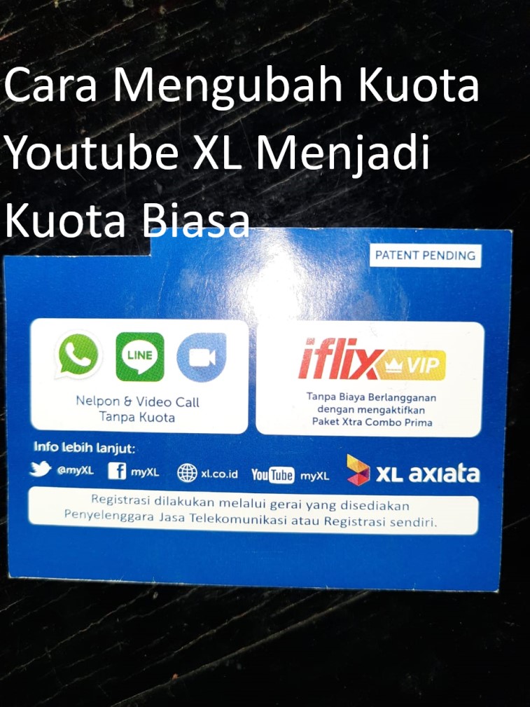 Cara mengubah kuota youtube xl menjadi kuota biasa tanpa aplikasi