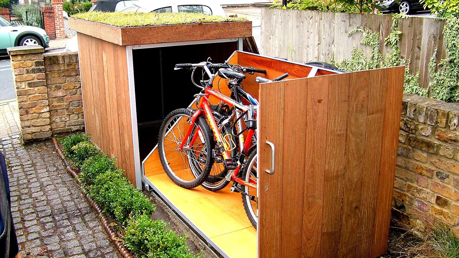 outdoor bicycle storage