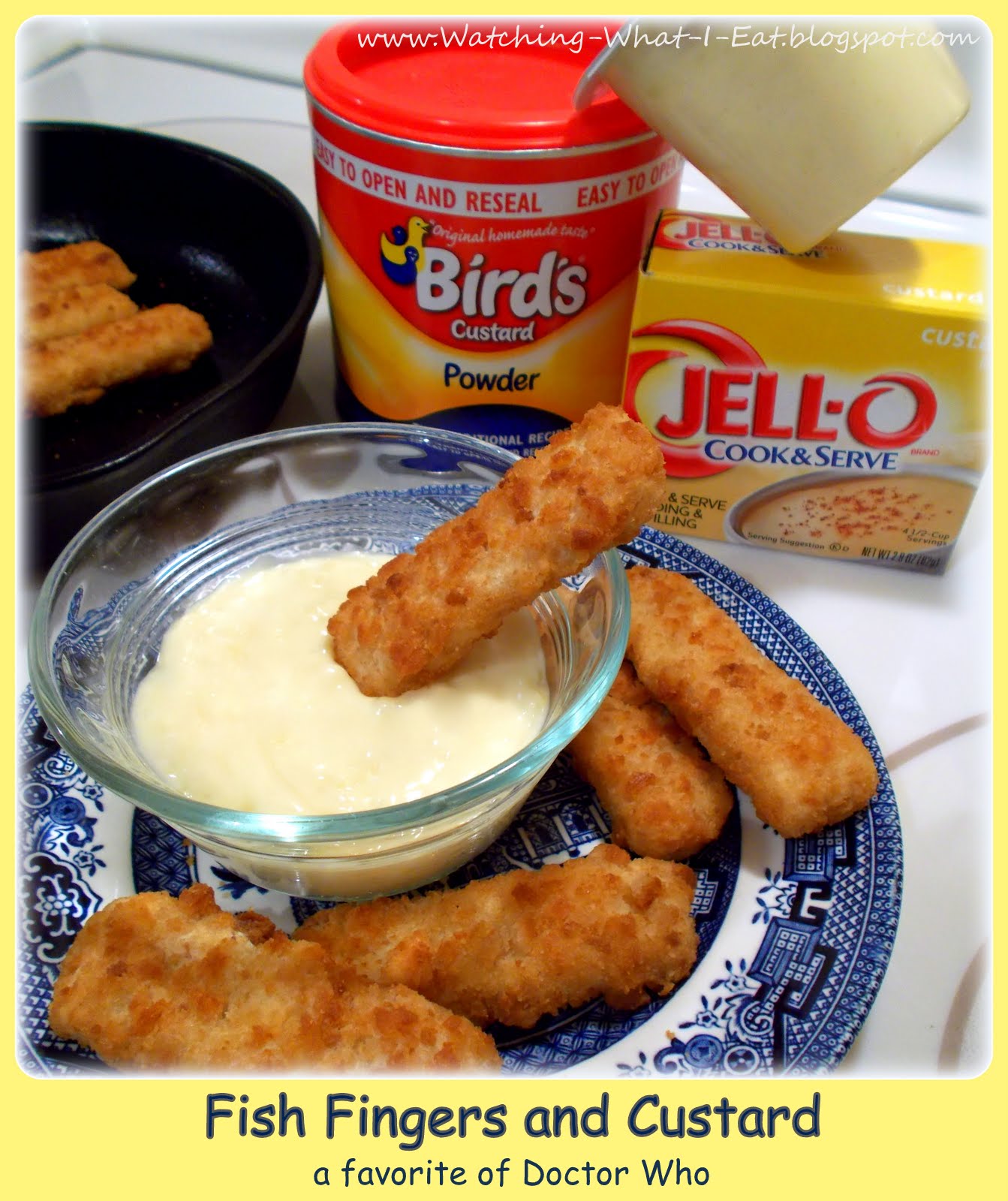 Watching What I Eat Official Fish Fingers & Custard Day Who, is with