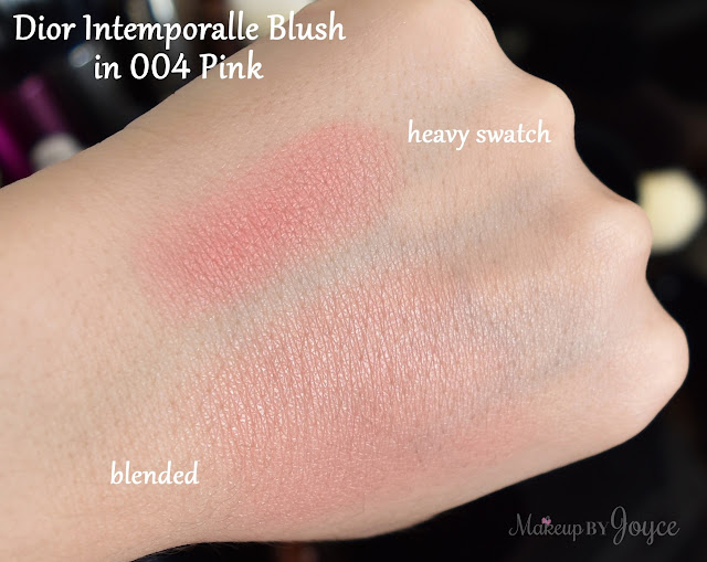 Dior Intemporalle Miss Dior Label Glowing Color Blush Palette 004 Pink Limited Edition Swatches