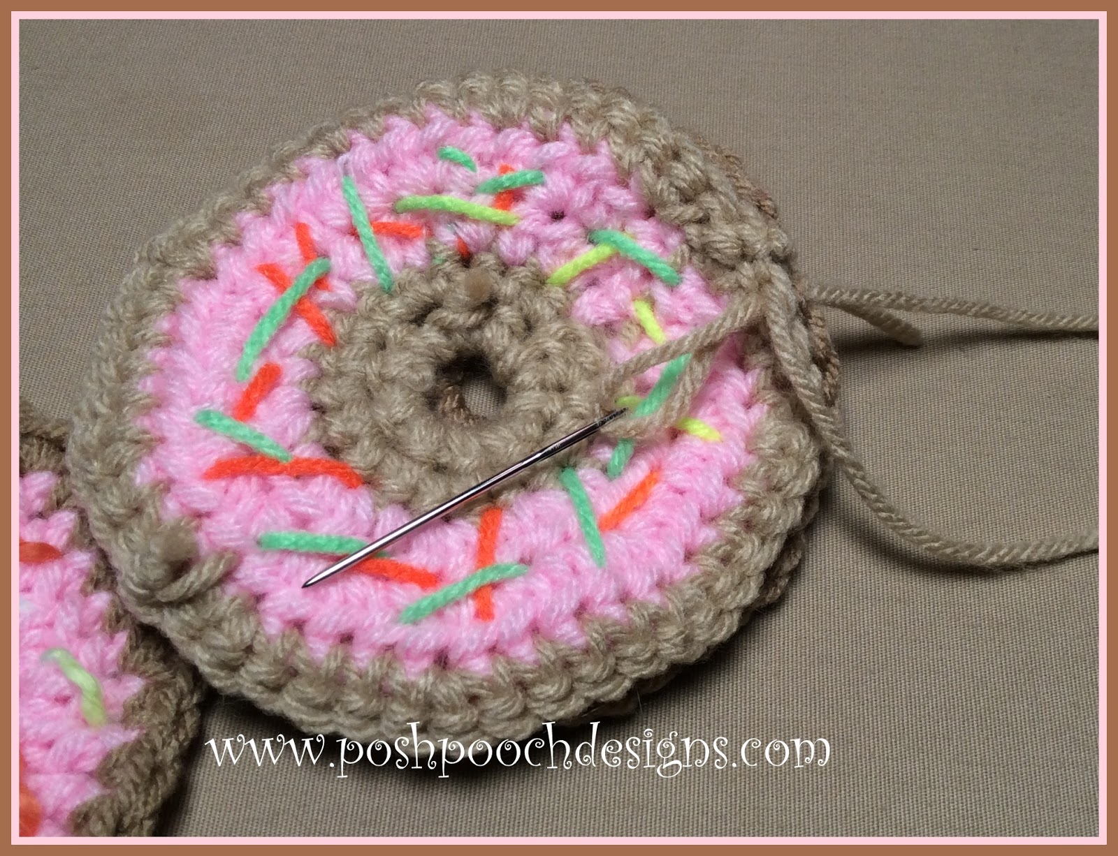 Posh Pooch Designs Sprinkle Donut Scarf Crochet Pattern Posh Pooch