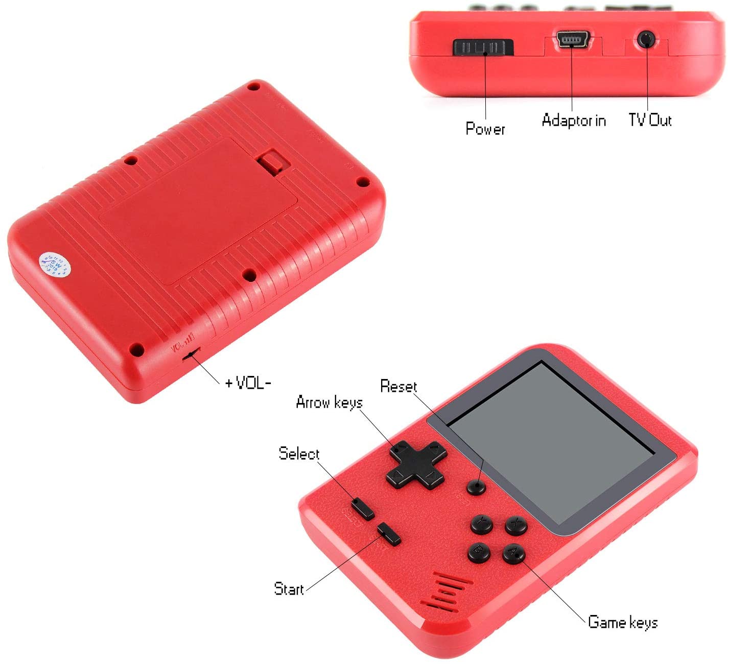 Best Shopping Bank JAMSWALL Handheld Game Console, Retro Mini Game Player with 400 Classical FC