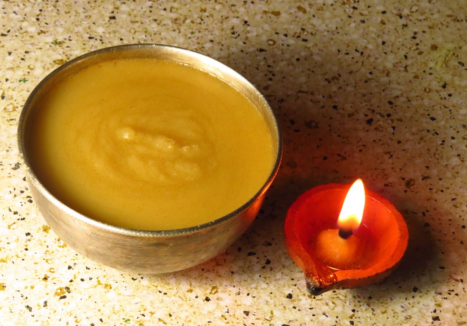 Rekha's Cookbook Homemade Ghee from Butter & Cotton Wicks for Ghee Lamp