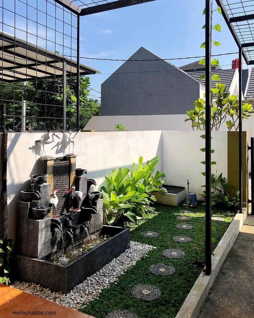 Inspirasi Desain Air Mancur Taman Batu Alam untuk Rumah Type 36