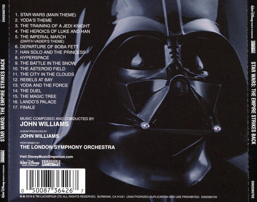 Soundtrack Covers Star Wars Episode 5 The Empire Strikes Back