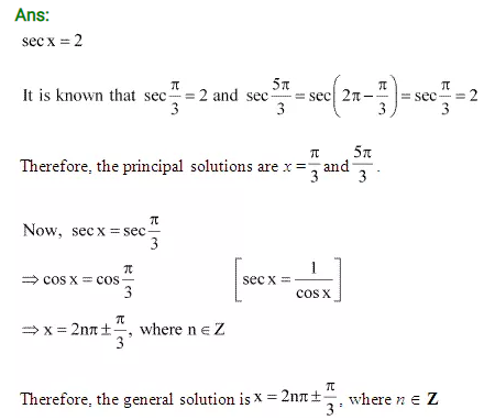 NCERT Maths Solutions Class 11th Chapter 3 Trigonometric Functions