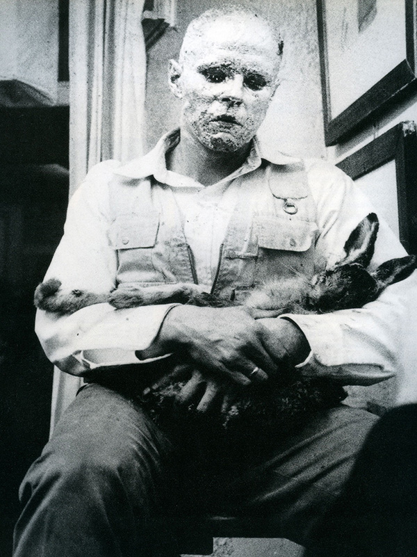 Joseph Beuys, How to Explain Paintings to a Dead Hare, 1965