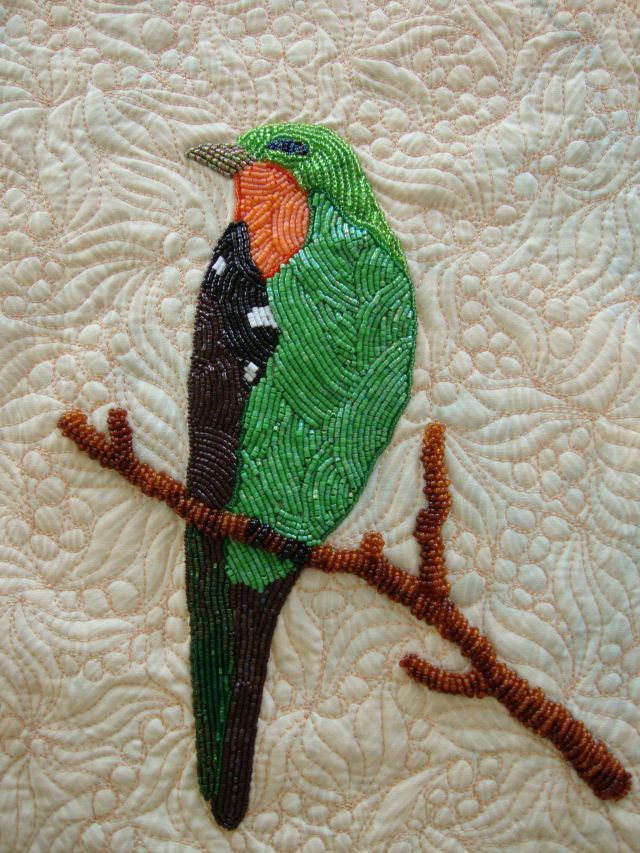 Bead embroidery artist Robbie Payne