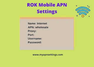 ROK Mobile APN Settings