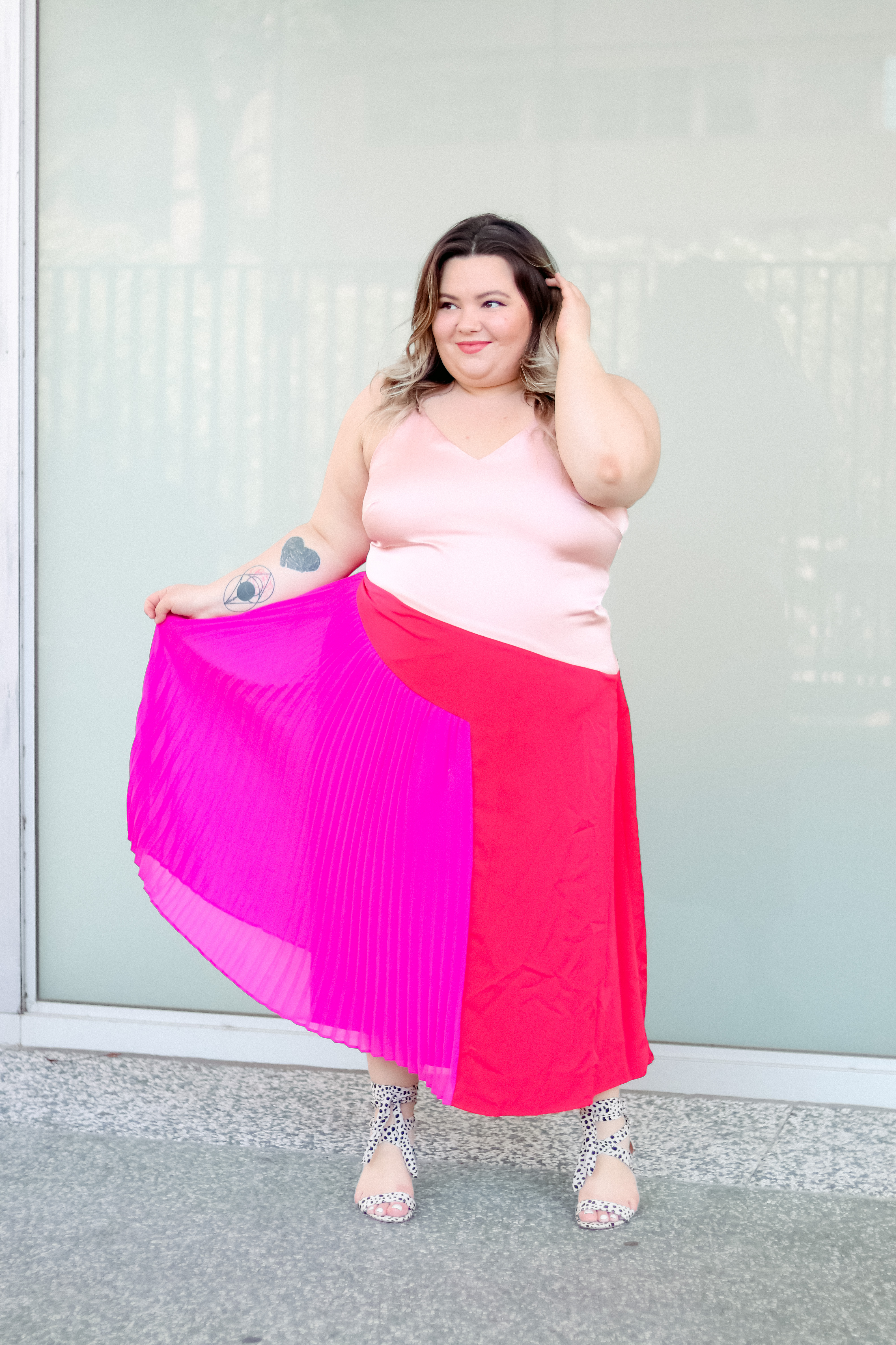 Chicago Plus Size Petite Fashion Blogger Natalie in the City reviews Cushnie X Target